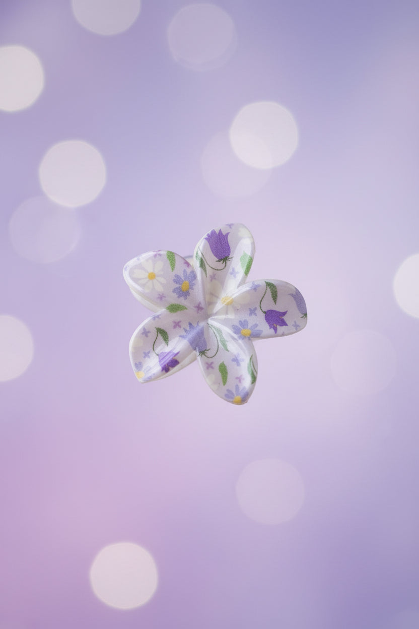 🪻Pinces à cheveux Fleur - Violette 🪻
