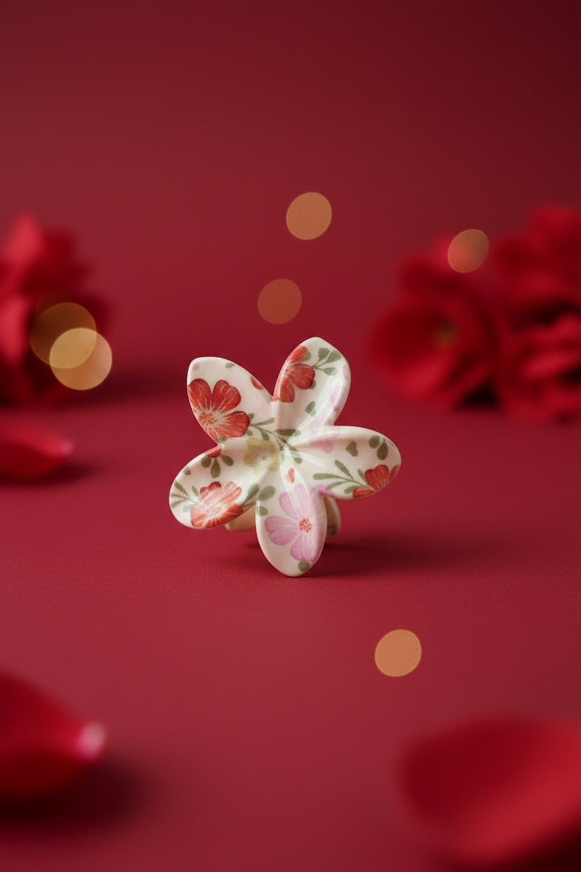 🌺 Pinces à cheveux Fleur - Rouge 🌺