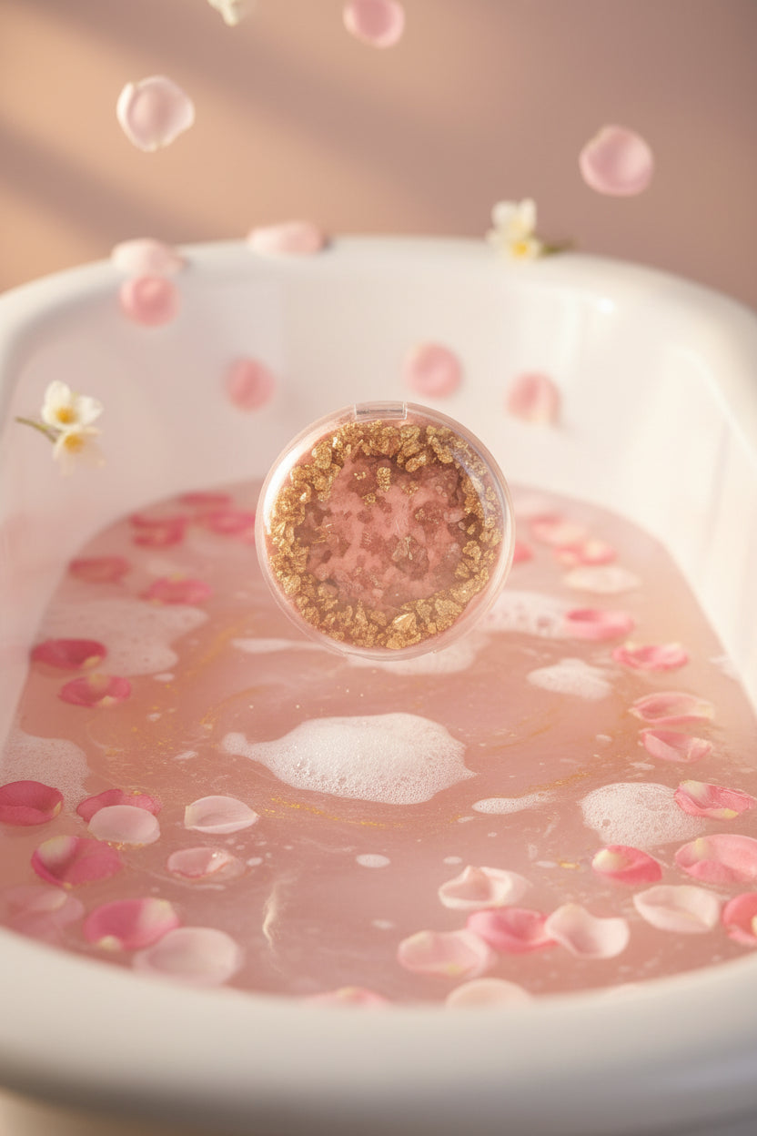 Bombe de bain Rose Nacrée