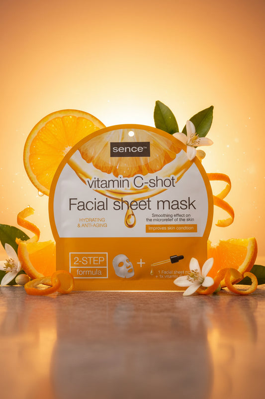 Masque visage (200ml)+ 1 dose de sérum à la vitamine C (5ml) – Sence - vegan