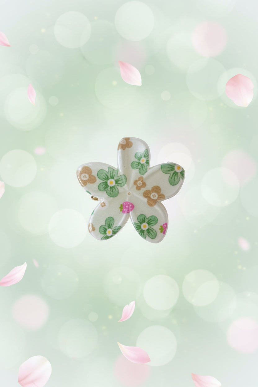 🍀 Pinces à cheveux Fleur - Verte 🍀