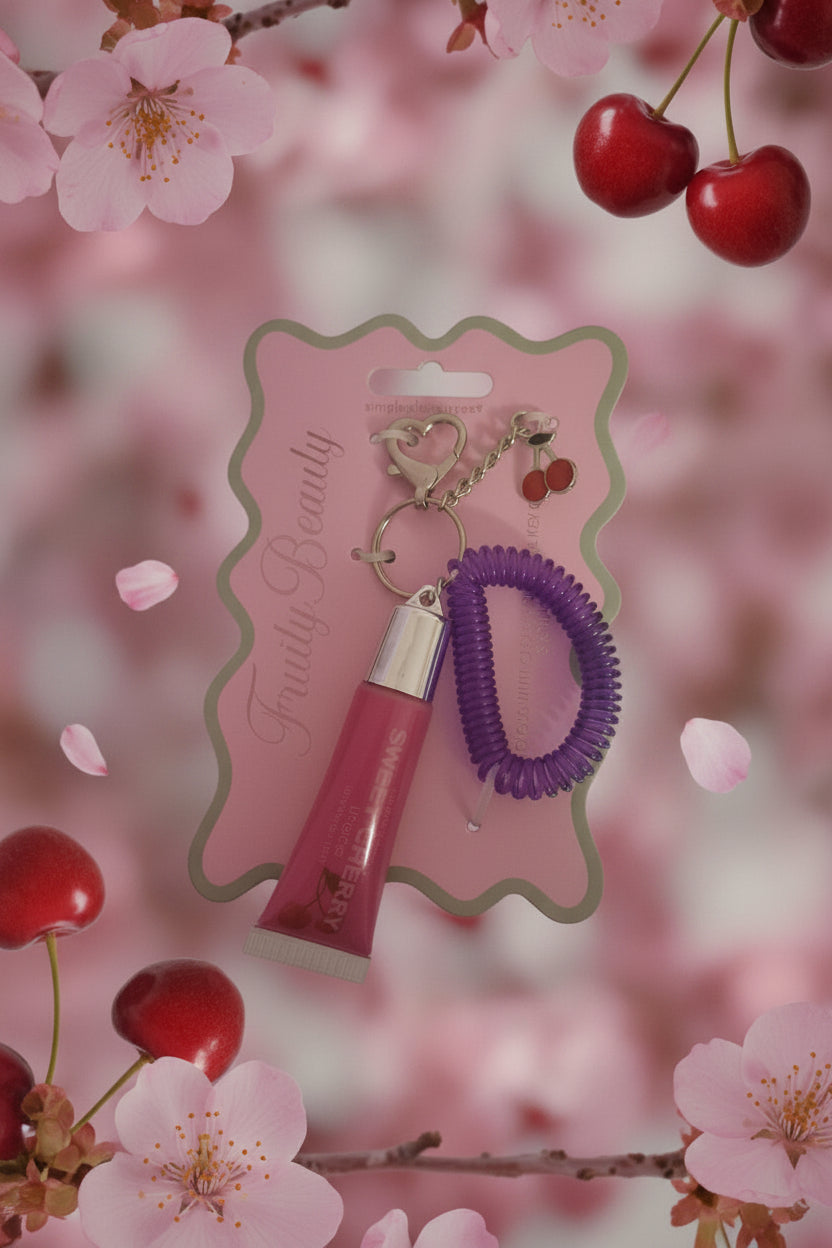 Gloss porte-clés " Cerise " 🍒